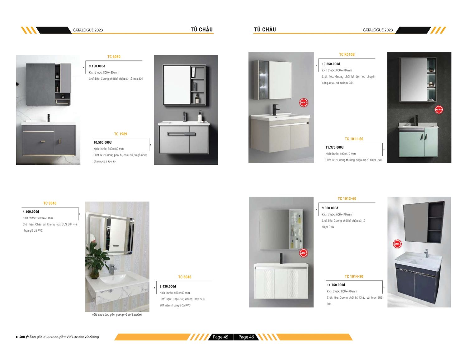 Thiết bị vệ sinh TEADY Catalogue và Bảng giá mới nhất /Page 